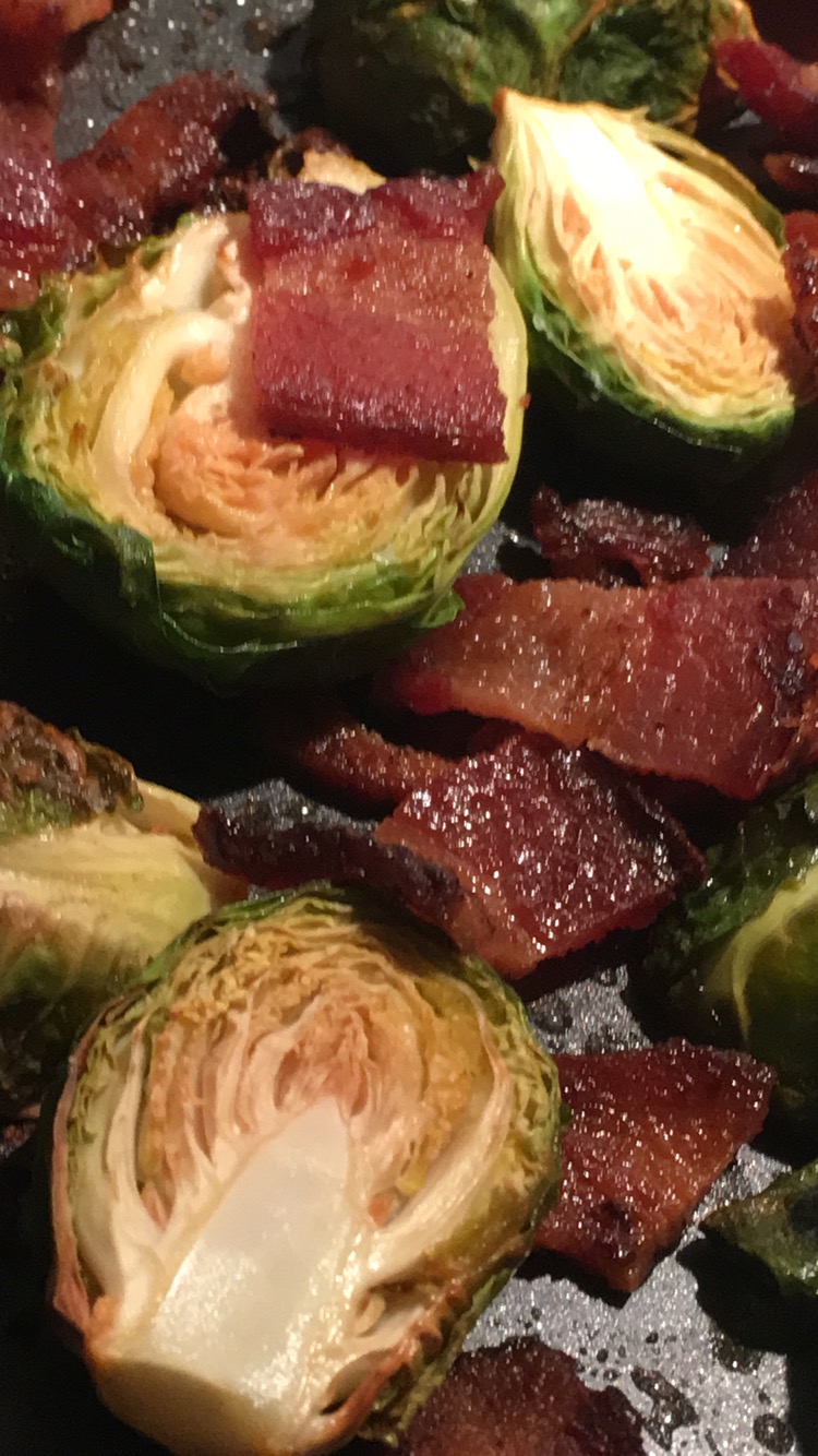 Roasted Brussel Spouts and Bacon
